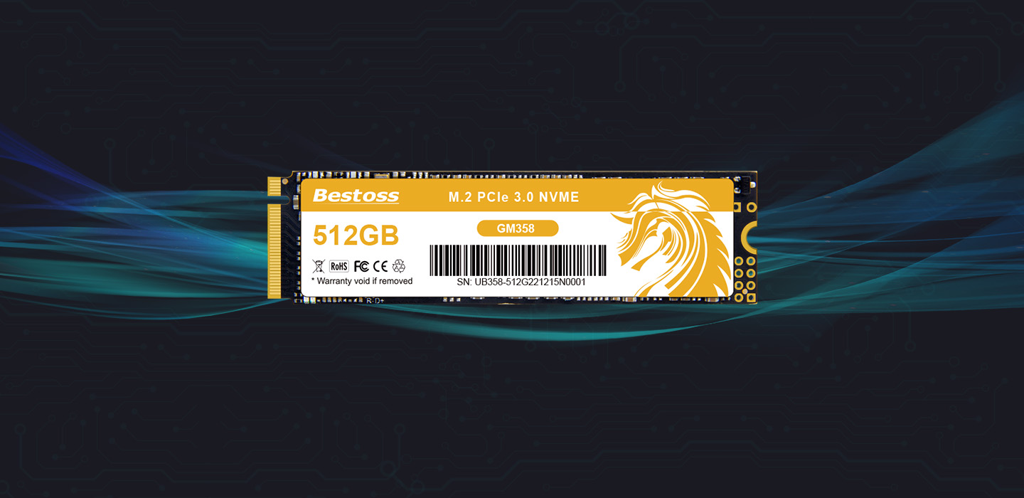 GM358 PCIe 3.0 NVMe M.2 SSD - 3400MB/s